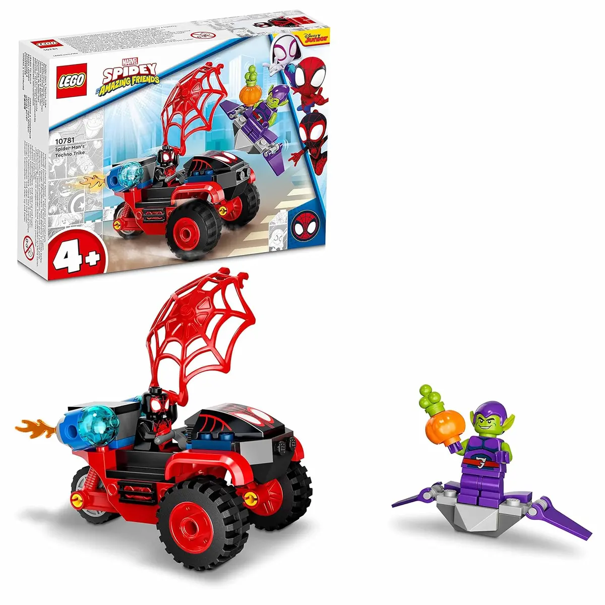 Lego Marvel Spidey And His Amazing Friends Miles Morales - Spider-Man’S Techno Trike Building Kit For Ages 4+ 1