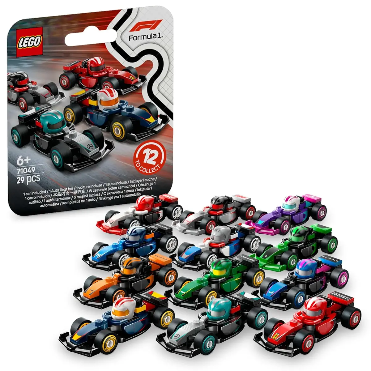 Lego F1 Collectible Race Cars For Kids And Collectors,Design & Styles May Vary, Any 1 Model 1