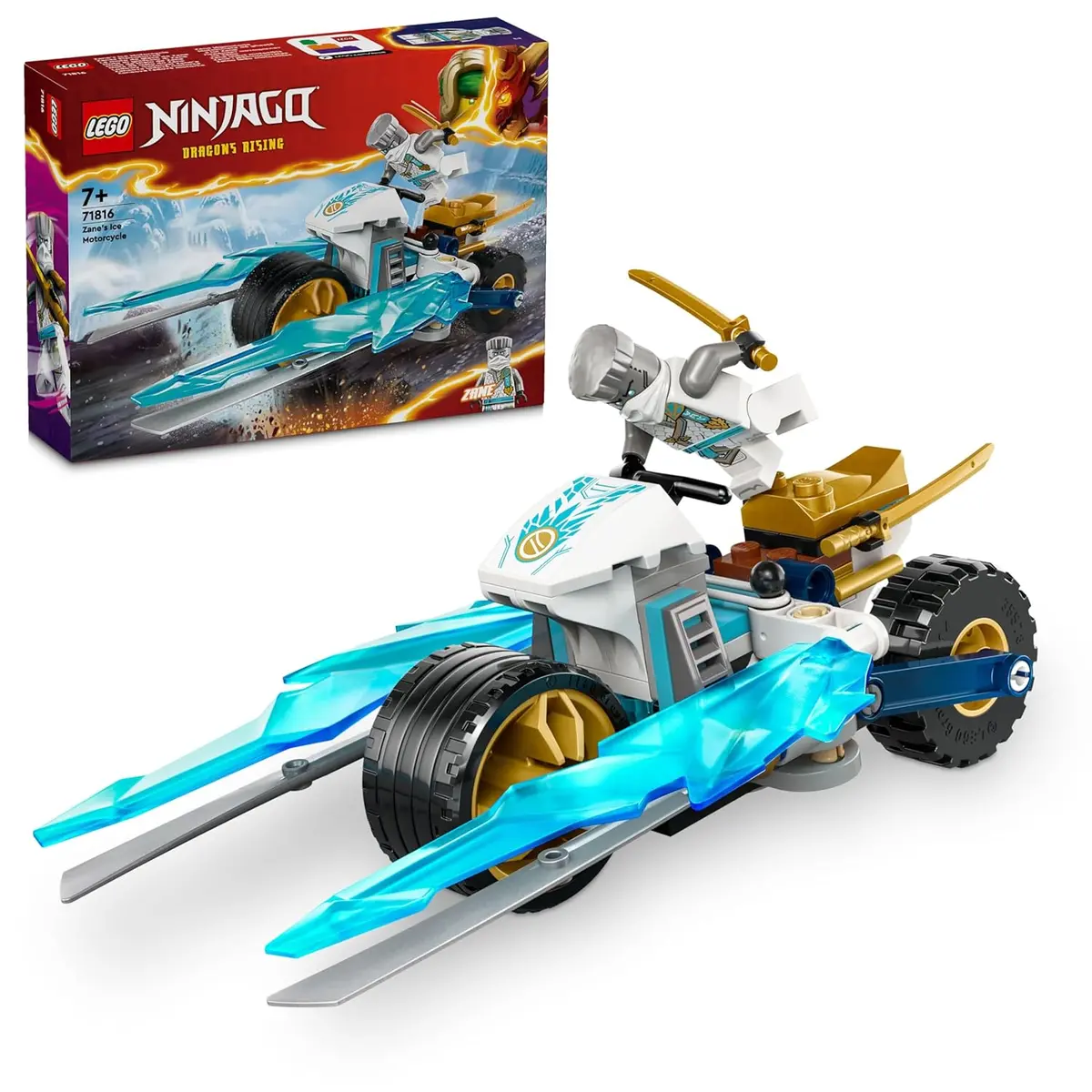 Lego Ninjago Zane's Ice Motorcycle Toy Set For Ages 7+ 1
