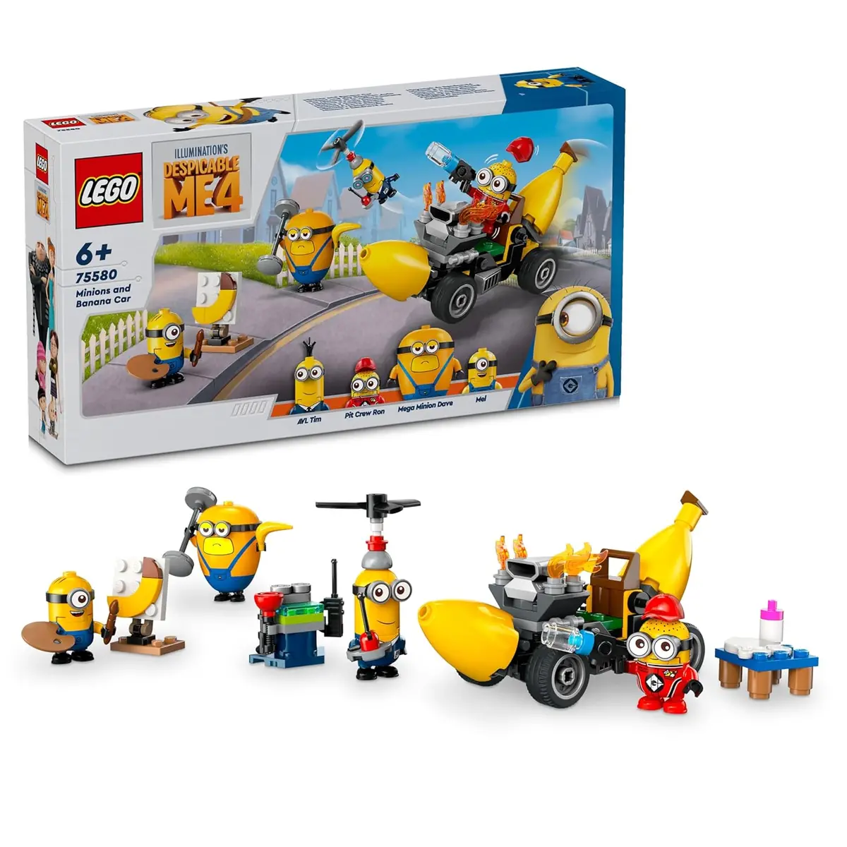 Lego Despicable Me 4 Minions And Banana Car Toy Set For Ages 6+ 1