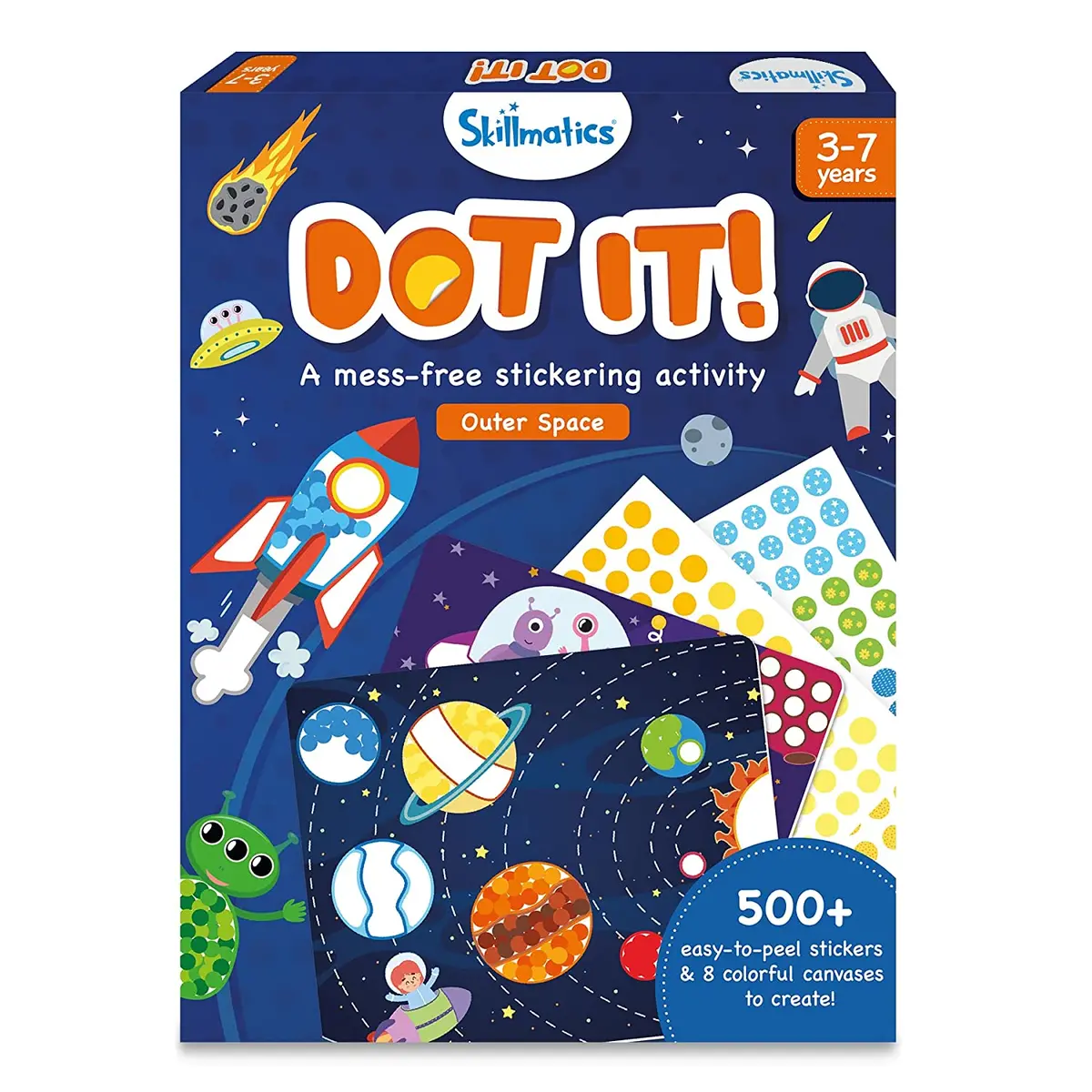 Skillmatics Dot It Outer Space - No Mess Sticker Art Gift Kit For Ages 3-7 Years 1