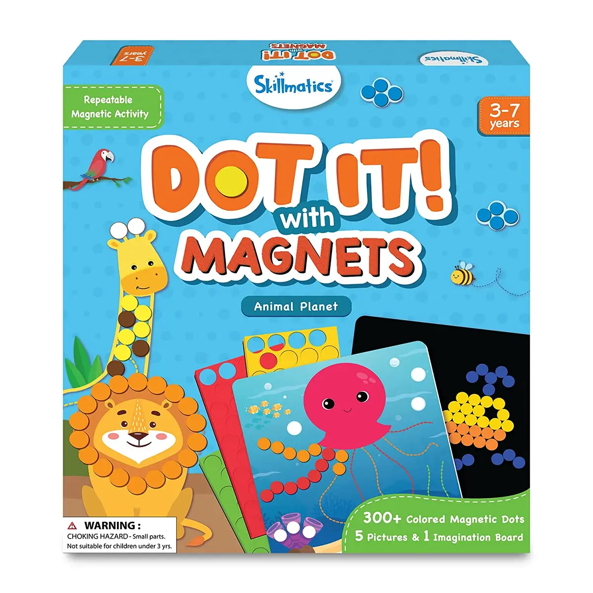 Skillmatics Dot It With Magnets - Animals Planet Diy Art Activity Gift Kit For Ages 3-7 Years 1