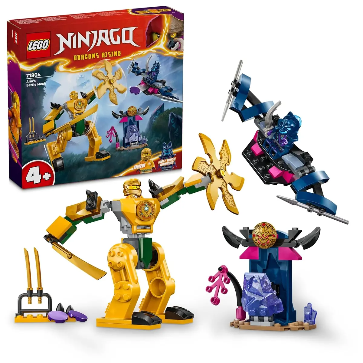 Lego Ninjago Arin‚Äôs Battle Mech Ninja Toy Set Building Kit For Ages 4+ 1