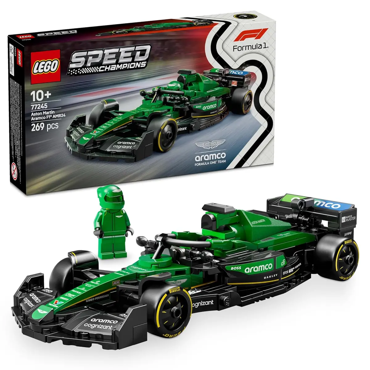 Lego Speed Champions Aston Martin Aramco F1 Amr24 Race Car Building Kit For Ages 10+ 1
