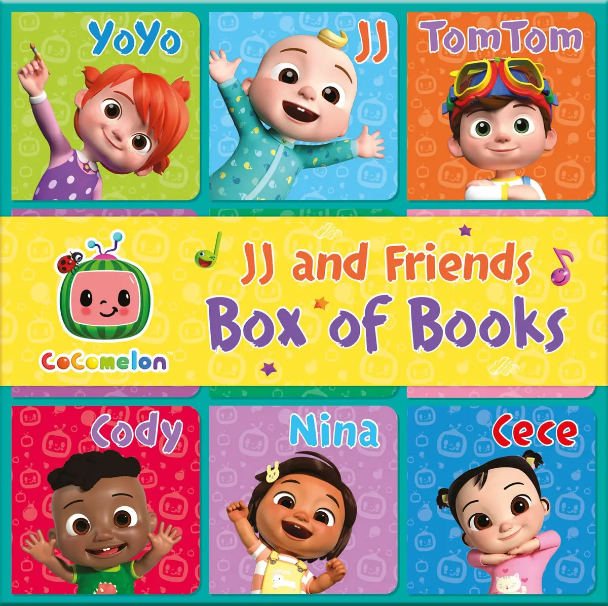 Cocomelon Jj & Friends Box Of 9 Books Early-Learner For Ages 18 Months Above 1