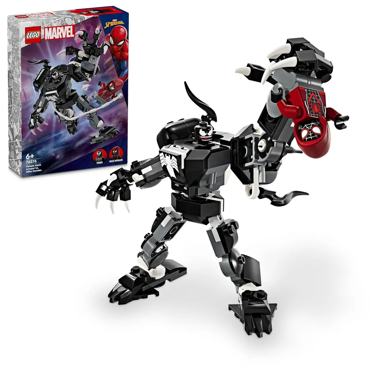 Lego Marvel Venom Mech Armor Vs. Miles Morales Building Kit For Ages 6+ 1