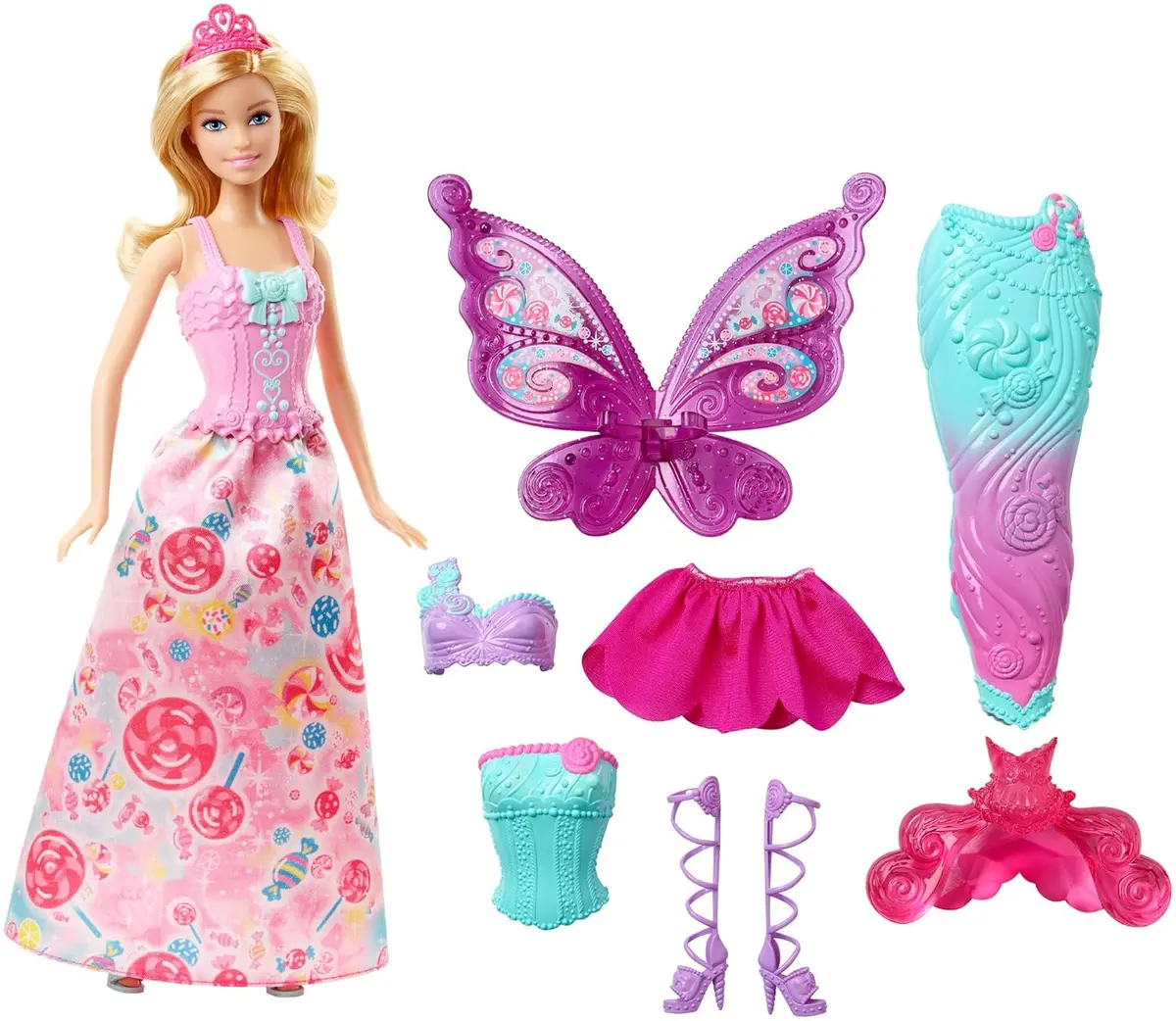 Barbie Doll And Fairytale Dress-Up Character Playset, Clothes And Accessories For Kids Ages 3 Years & Up 1