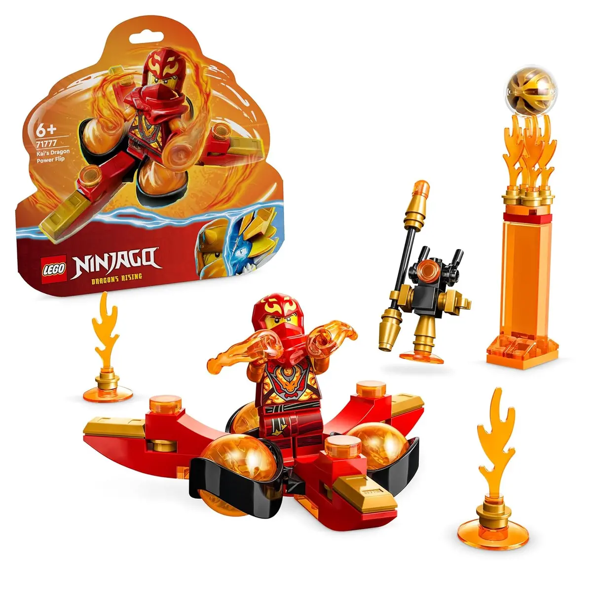Lego Ninjago Kai’S Dragon Power Spinjitzu Flip Building Kit For Ages 6+ 1