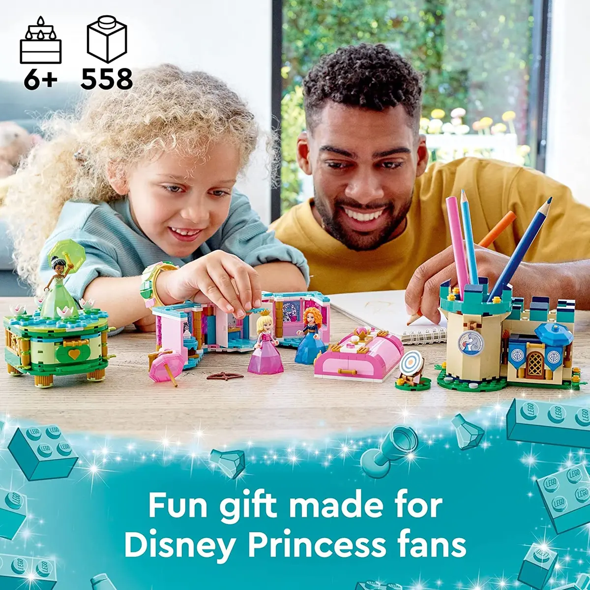 Lego Disney Princess Aurora, Merida & Tiana’S Enchanted Creations Building Kit For Ages 6+ 2