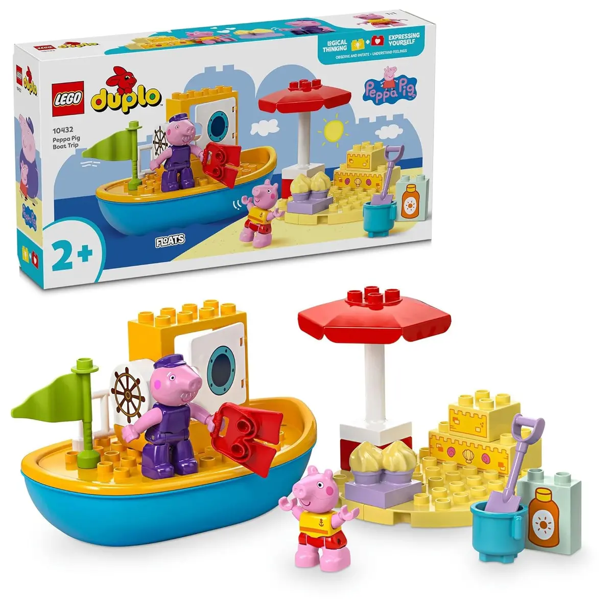 Lego Duplo Peppa Pig Boat Trip Playset Kit For Ages 2+ 1