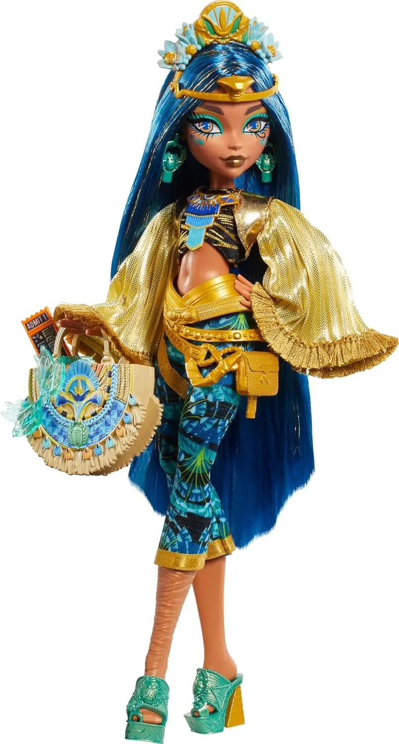 Monster High Cleo De Nile Doll With Glam Monster Fest Outfit And Festival Themed For Kids 8-15 Years 1