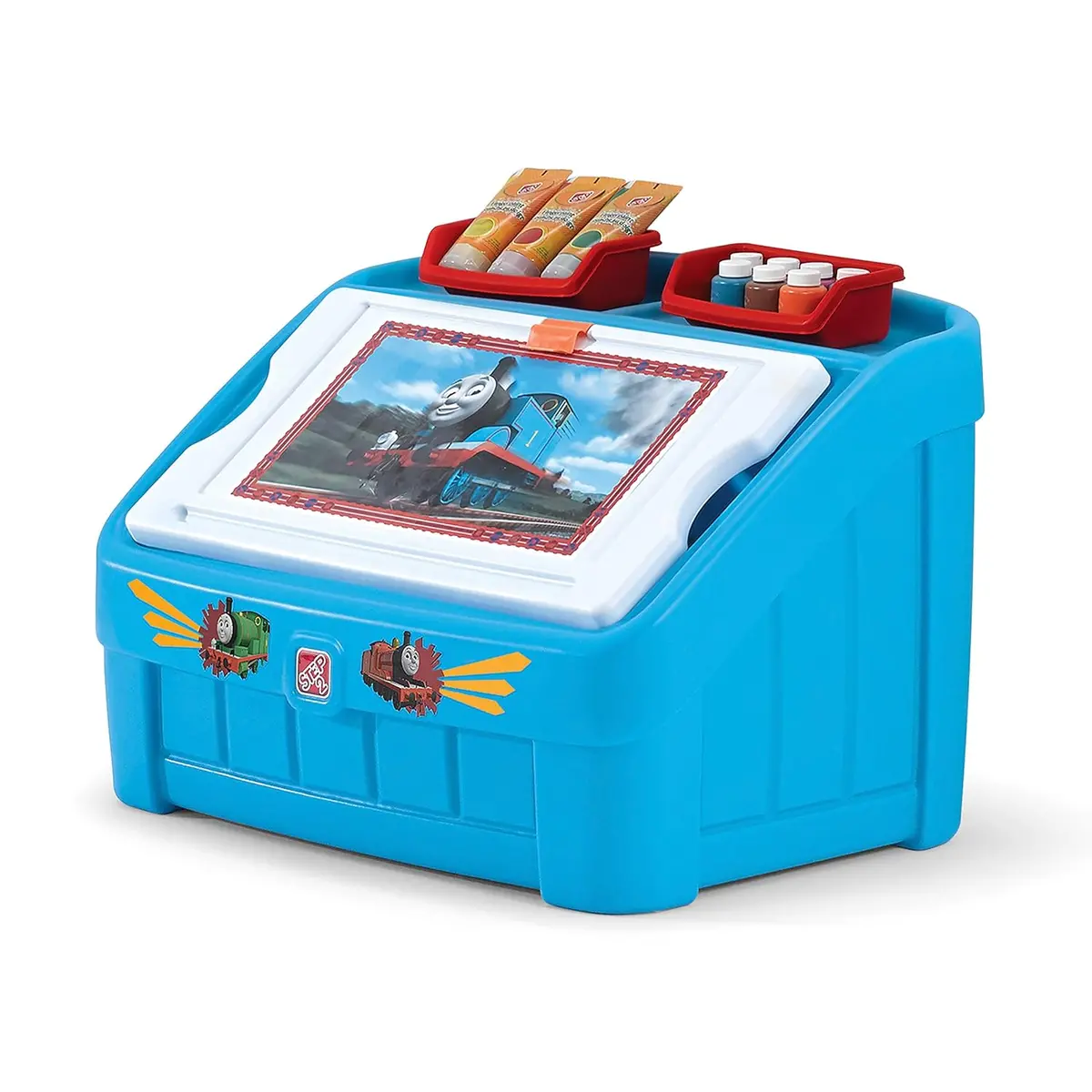 Step2 Thomas The Tank Engine 2-In-1 Toy Box And Art Lid 1