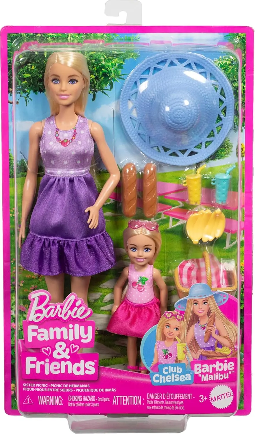 Barbie Family & Friends Picnic Playset With Dolls And Accessories For Kids Ages 3+ 1