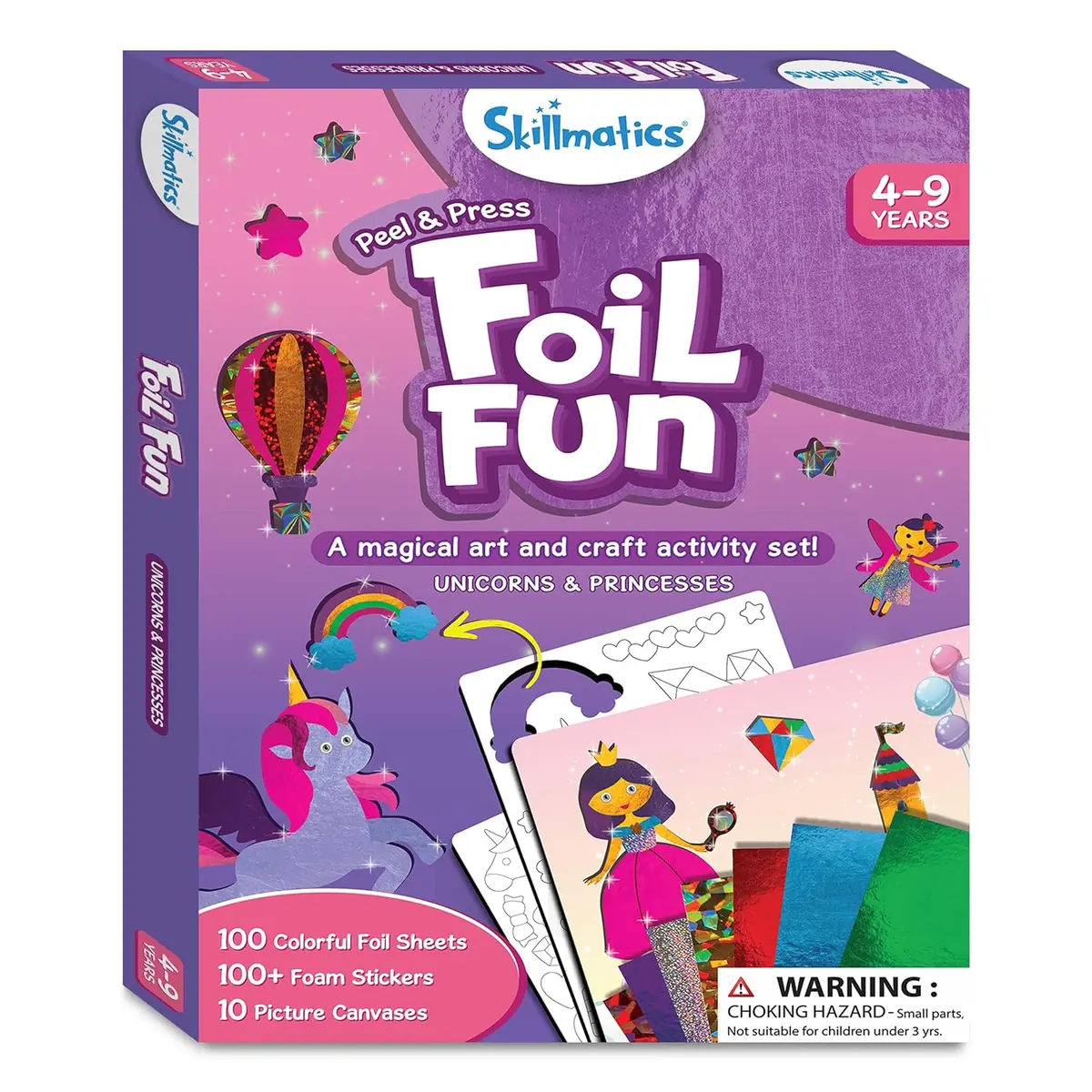 Skillmatics Foil Fun Unicorns & Princesses - Art & Craft Diy Activity Kits For Ages 4 To 9 Years 1
