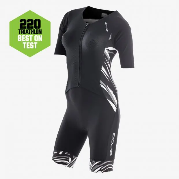 Womens 226 Short Sleeve Race Suit Bk-Wh 1