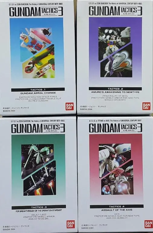 Bandai 20956 機動戰士 高達 布勞•布羅 露維·捷露 卡碧尼 情景 盒蛋套裝 Gundam Tactics 3 Rx-78-S Gundam Man-03 Brow-Bro Ama-X2 Neue-Ziel Amx-004 Qubeley Set (Buy-Mc) L 1
