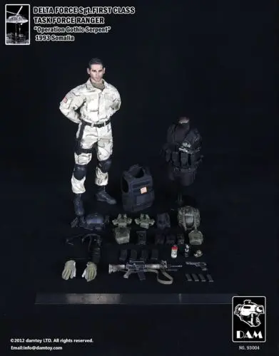 1:6 Damtoy 93004 (Black Hawk Down) Delta Force Sgt. First Class Ranger 93 Figure 1