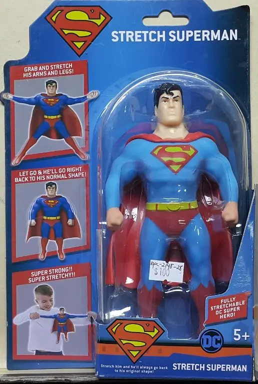 Character 06688 彈力人 超級英雄 超人 Amazing Stretchy Fun Fully Stretchable Dc Super Hero Stretch Superman (Epc-2148-28) L 1