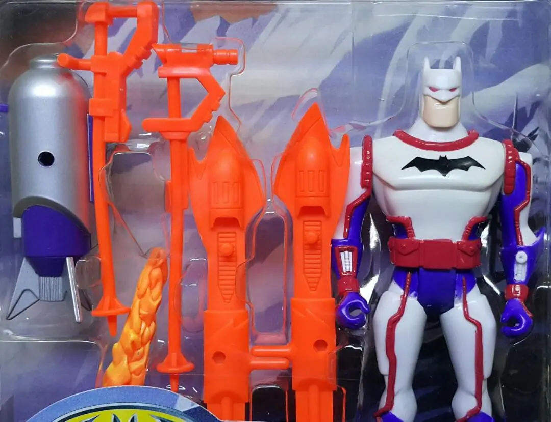 Kenner 64303 蝙蝠俠新冒險 火箭滑雪板 蝙蝠俠 The New Batman Adventures Mission Masters Slalom Racer Batman With Rocket Shis And Flame Missile (Buy-Spk) 存 2