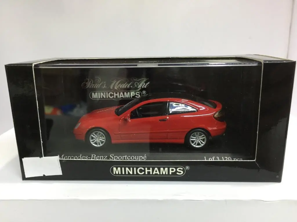 Minichamps 1/43 Mercedes C-Class Sport Coupe 2001 Red (430 030000) (03871) Piu50 1