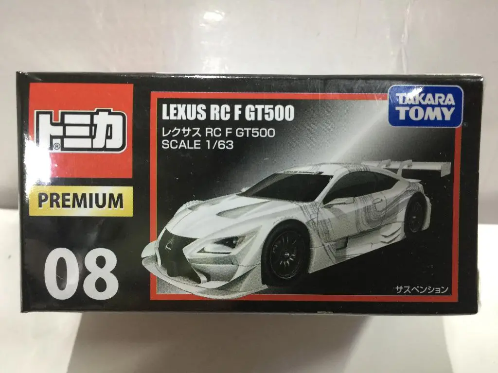 Takara Tomy Tomica Premium 08 1/63 Lexus Rc F Gt500 (82436) (C1028-8-82436) 1