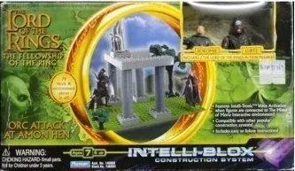 Playmates 40904 魔戒首部曲 魔戒現身 波羅莫 強獸人 路茲 The Lord Of The Rings The Fellowship Of The Ring Intelli-Blox Construction System Orc Attack At Amon Hen Boromir Lurtz B16091369 1