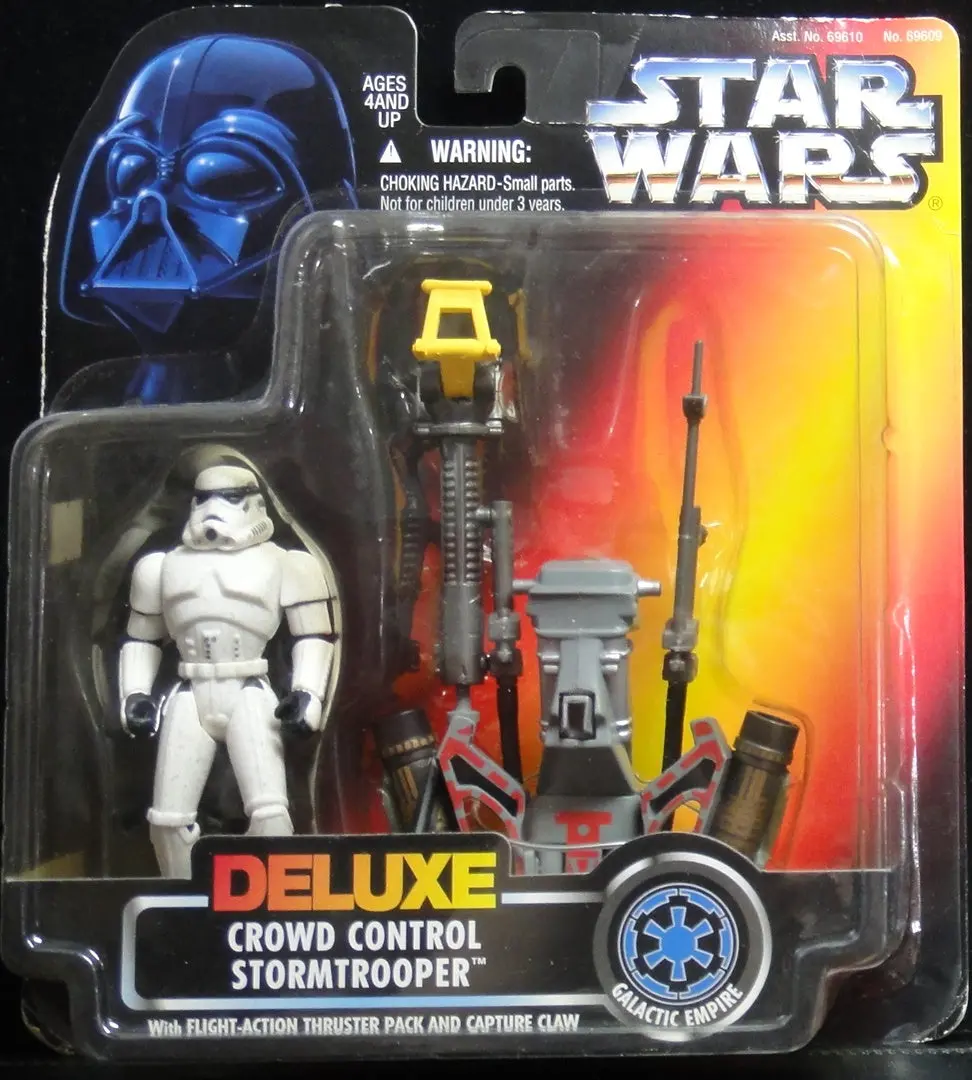 Kenner 星球大戰 Star Wars Deluxe Crowd Control Stormtrooper With Flight-Action Thruster Pack And Capture Claw (Wkg-69609) 1