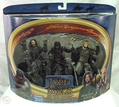 Toy Biz 81211 魔戒二部曲 雙城奇謀 伊多拉斯之戰 亞拉岡 勒苟拉斯 金靂 The Lord Of The Rings The Two Towers Freedom To Edoras Aragorn Legolas Gimli (Lotr) 1