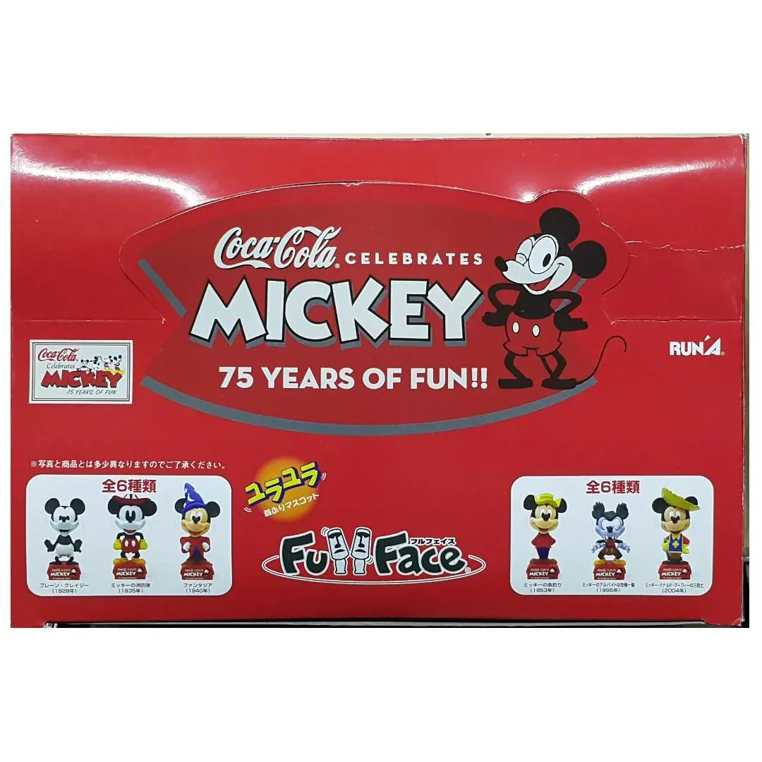 Runa Full Face Disney Coca-Cola Celebrates Mickey 75 Years Of Fun 迪士尼 可口可樂 慶祝 米奇老鼠 75週年 搖頭公仔 (Buy-05342-Cw) 1