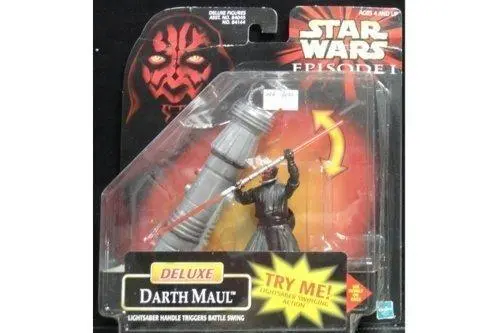 Hasbro Star Wars Deluxe Darth Maul Lightsaber Handle Triggers Battle (Wkg-84144) 1