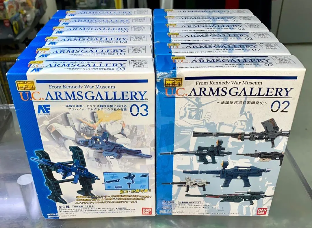 Bandai Gundam Mobile Suit In Action From Kennedy War Museum Uc Arms Gallery 02 地球連邦軍兵器開發史 03 一年戰爭後期抓地力戰役中期在阿納海姆工程電子學社的台頭 全12種 39686 39976（Piu-16) 1