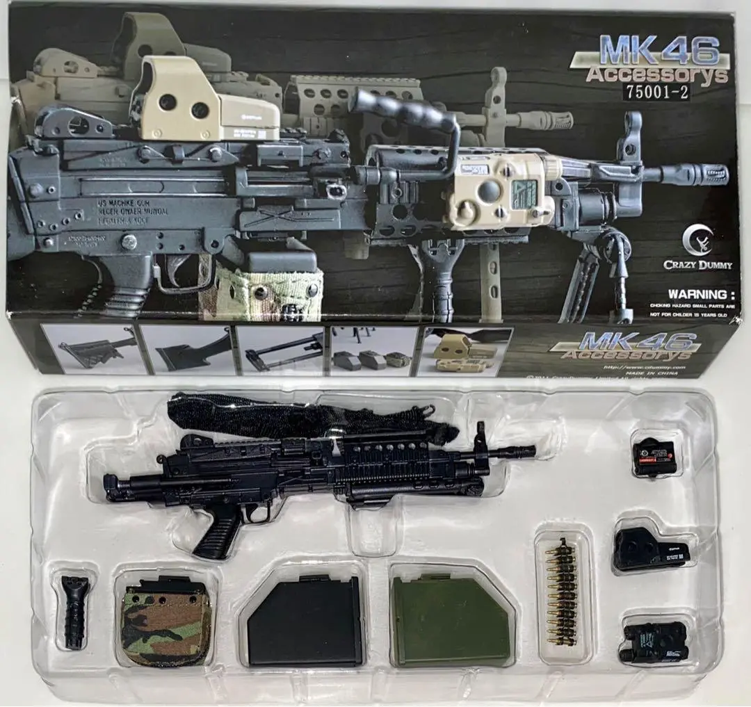 13Cm 長 Crazy Dummy 1/6 Mk46 Accessory 75001-2 Para Stock Mod-0 黑 Rifle Gun 全新開封品（Piu-150) 1