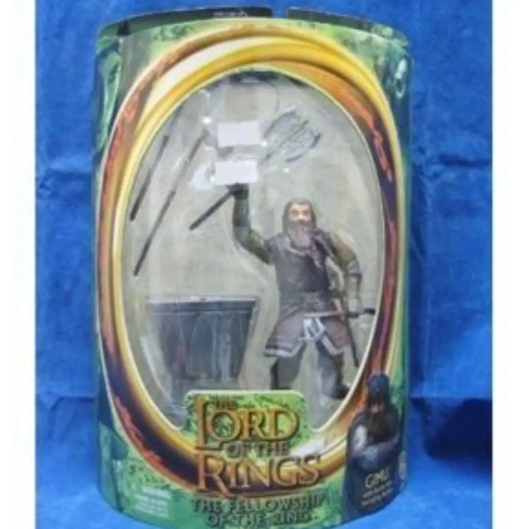 Toy Biz 81024 The Lord Of The Rings The Fellowship Of The Ring Gimli With Battle Axe Swinging Action 魔戒首部曲 魔戒現身 金靂 (Lotr) 1