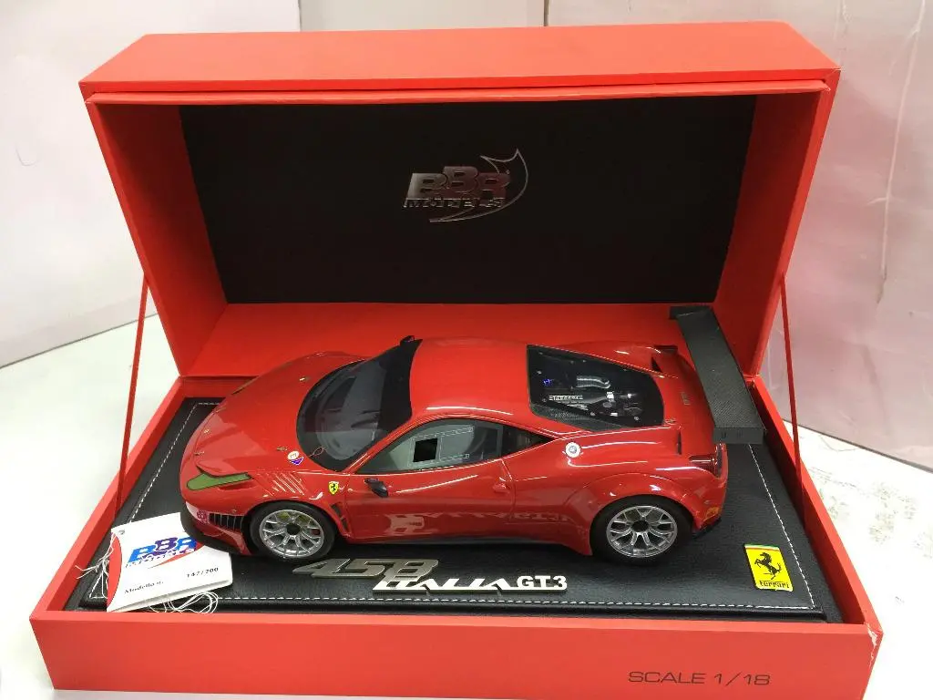 Bbr 1/18 Ferrari 458 Gt3 2011 Red Limited 200Pcs 手辦車 (39069) (Piu600) 1