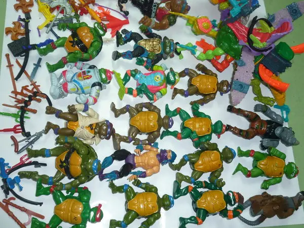 Playmates Movie Cartoon Vintage Turtles Teenage Mutant Ninja 忍者龜 Tmnt Action Figure Set (Piu#795) B31451181 2