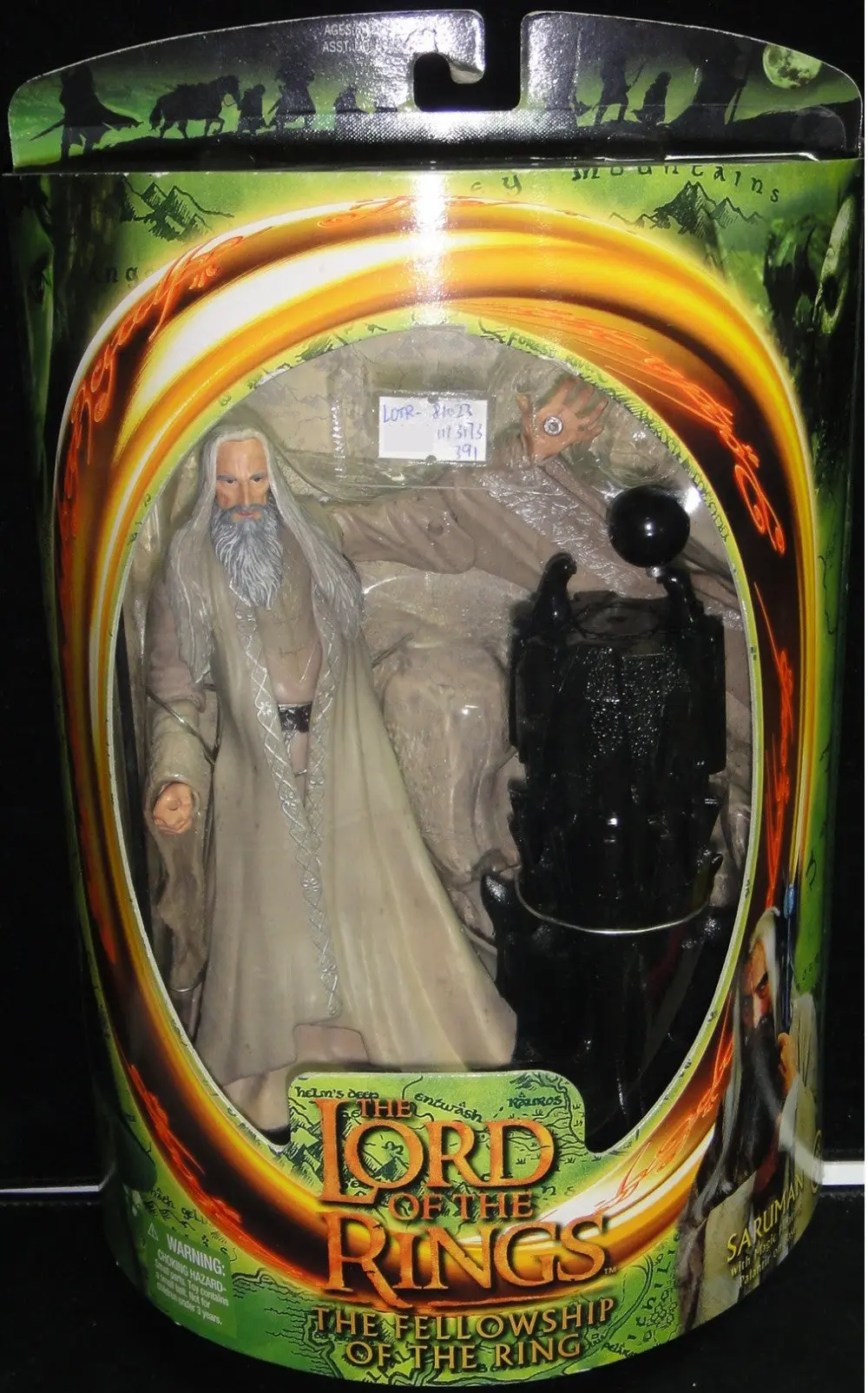 Toy Biz 魔戒首部曲 魔戒現身 薩魯曼 基斯杜化李 The Lord Of The Rings The Fellowship Of The Ring Saruman With Magic Floating Palantir On Base Christopher Lee (Lotr-81023) 1113173391 1
