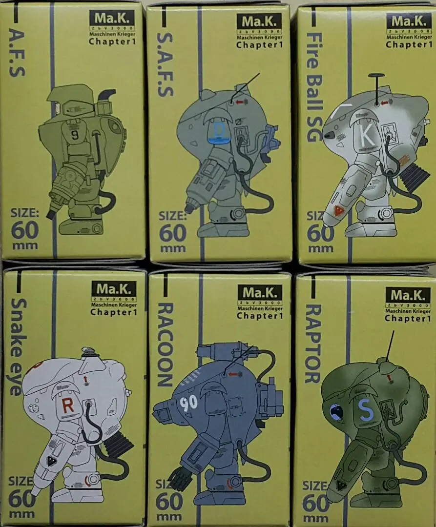 Medicom 17133 橫山宏 Medkub133 Kubrick Ma.K Zbv3000 Maschinen Krieger Chapter 1 A.F.S S.A.F.S Fire Ball Sg Snake Eye Racoon Raptor Set 1141411292 (Buy-Spk) 存 2