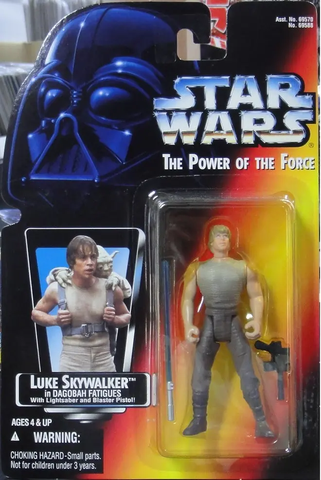 Kenner 星球大戰 Luke Skywalker 短劍版 Star Wars Power Of The Force In Dagobah Fatigues With Lightsaber And Blaster Pistol 69588 (Pa#0) 1