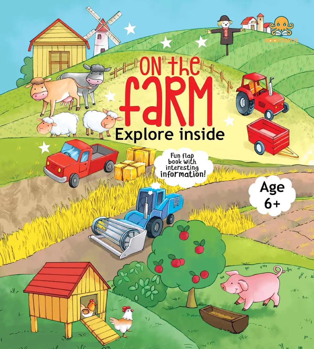 Booktopus Lift-The-Flap Learning Book - Explore The Farm Knowledge Book For Kids - Interactive Learning Books 6+ 1