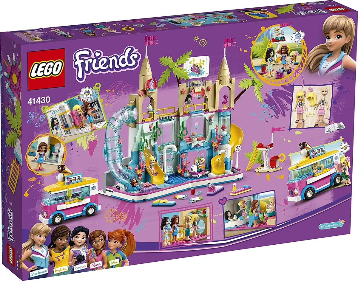 Lego Friends Summer Fun Water Park Building Set For Ages 6+ 1