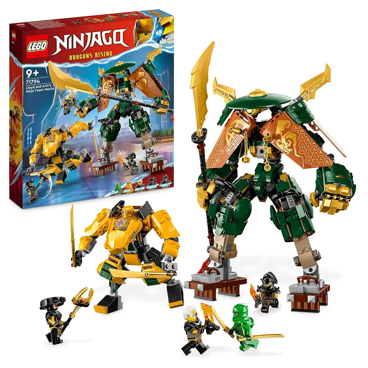 Lego Ninjago Lloyd And Arin’S Ninja Team Mechs Building Kit For Ages 9+ 1