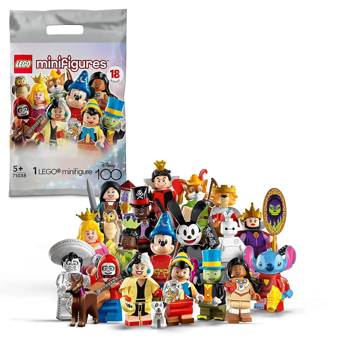 Lego Minifigures Disney 100 Limited-Edition Building Toy Set For Ages 6+ 1