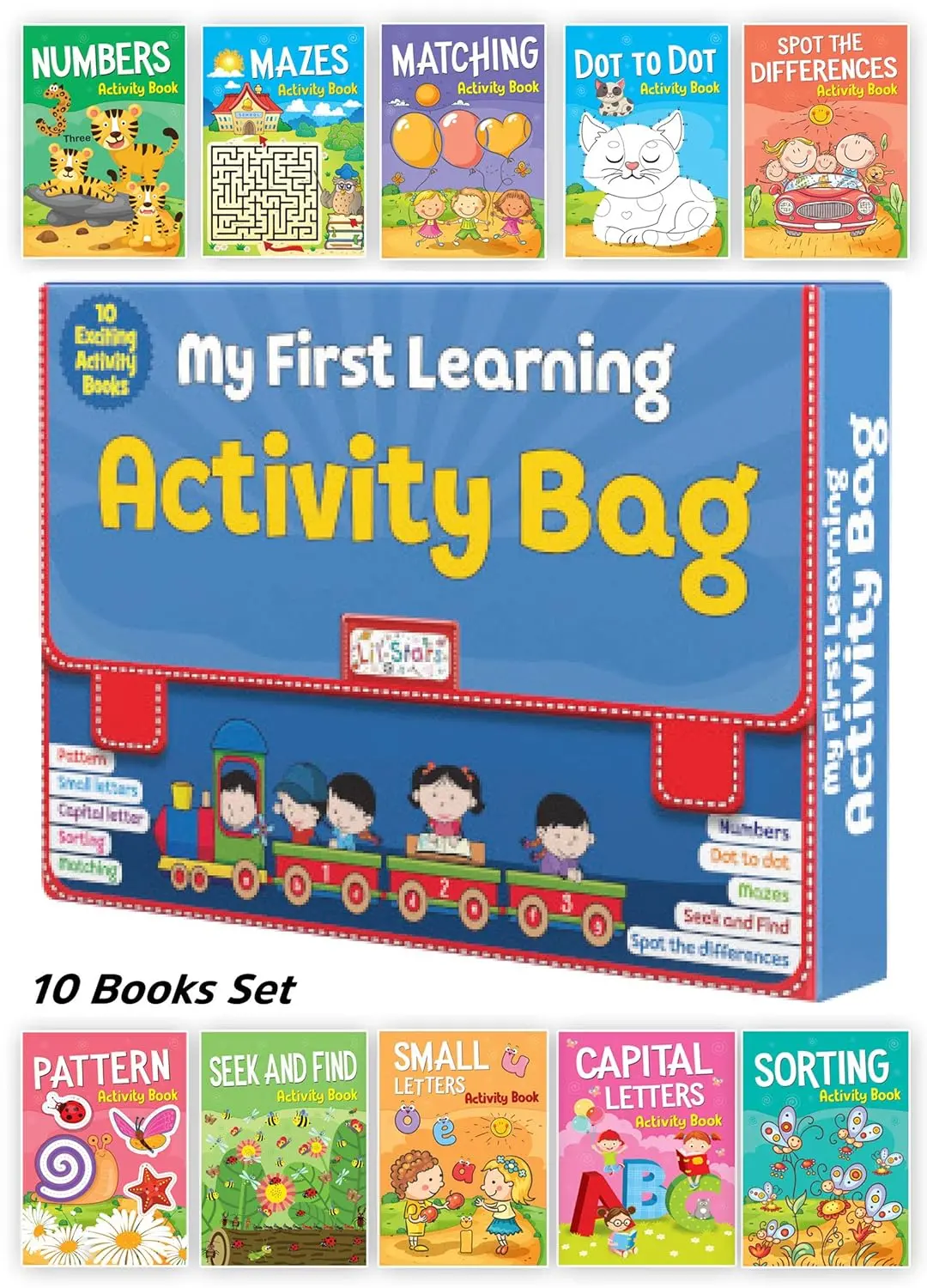 Pegasus My First Learning Activity Bag - Set Of 10 Exciting Activity Books 1