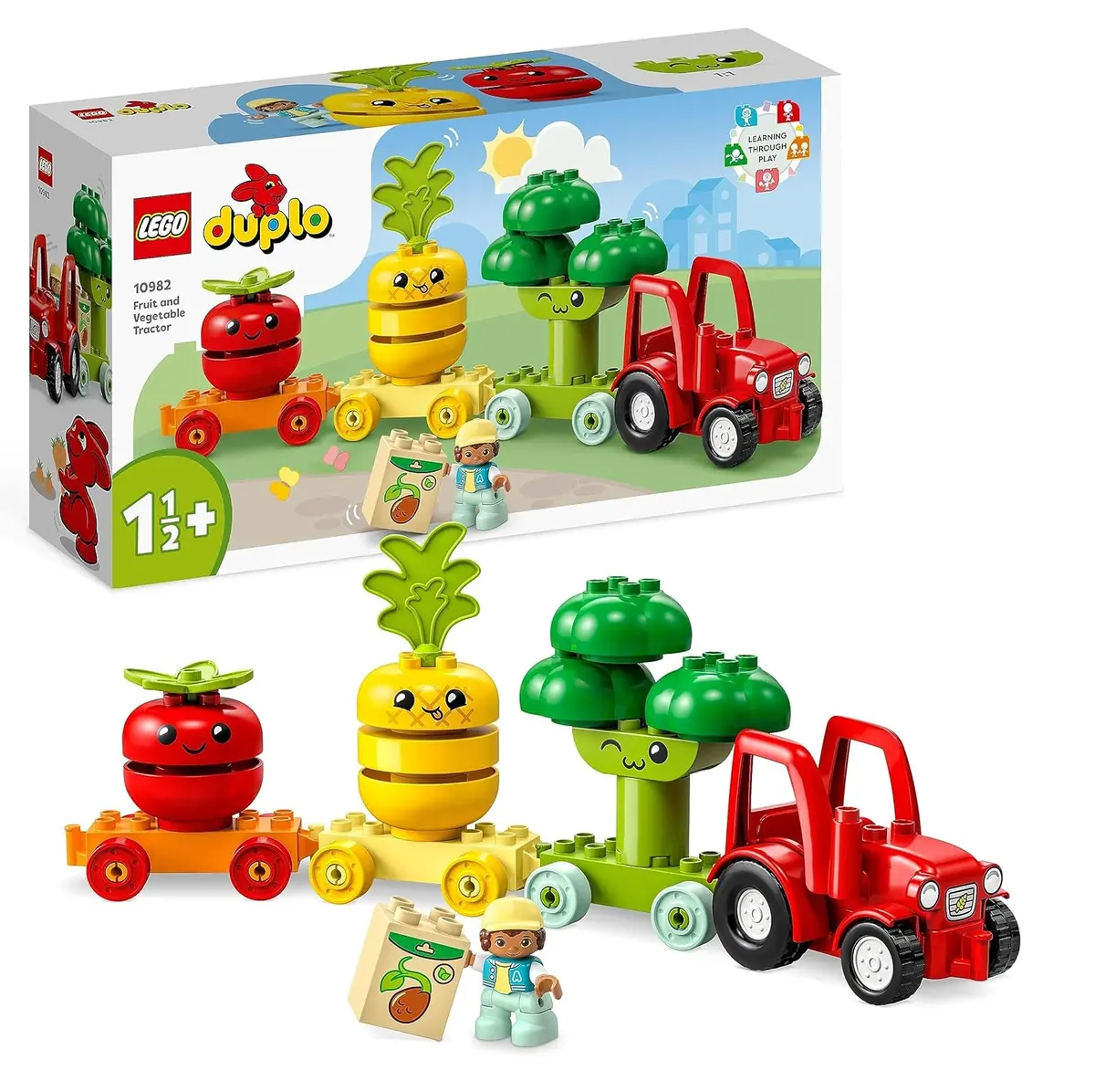 Lego Duplo My First Fruit And Vegetable Tractor Building Kit For Ages 2+ 1