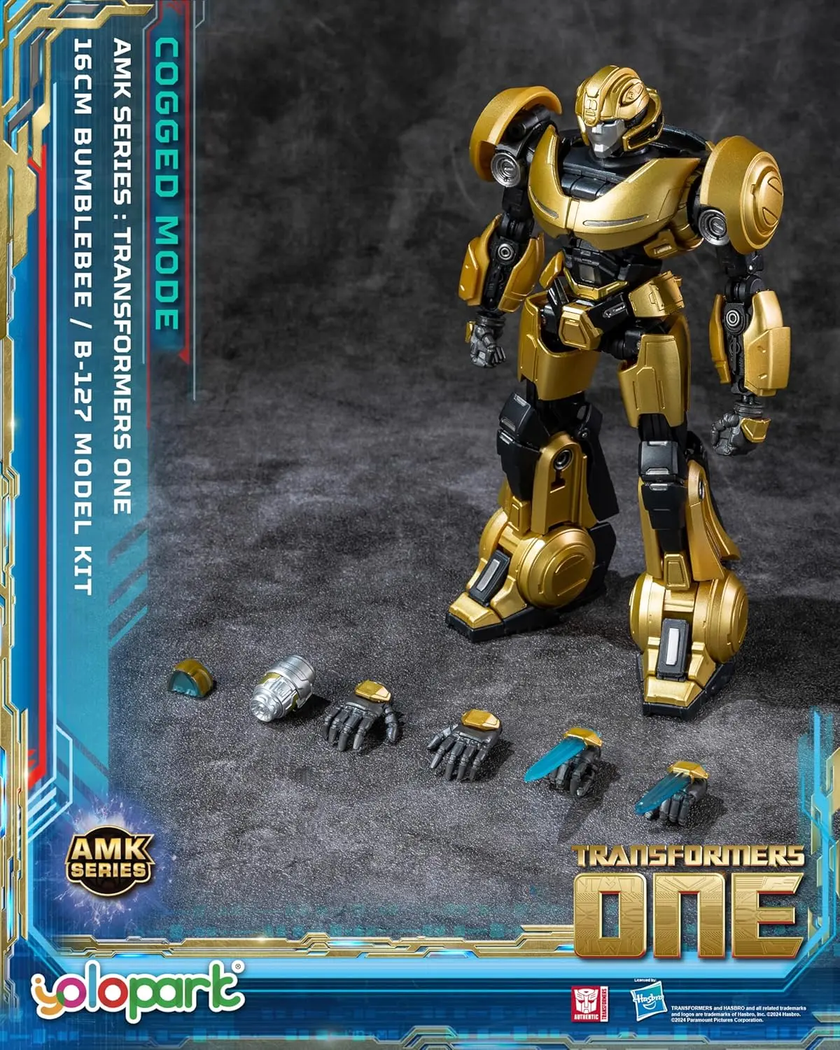 Transformers One Bumblebee Cogged Bot Mode Action Figure Kit For Kids And Collectors 1