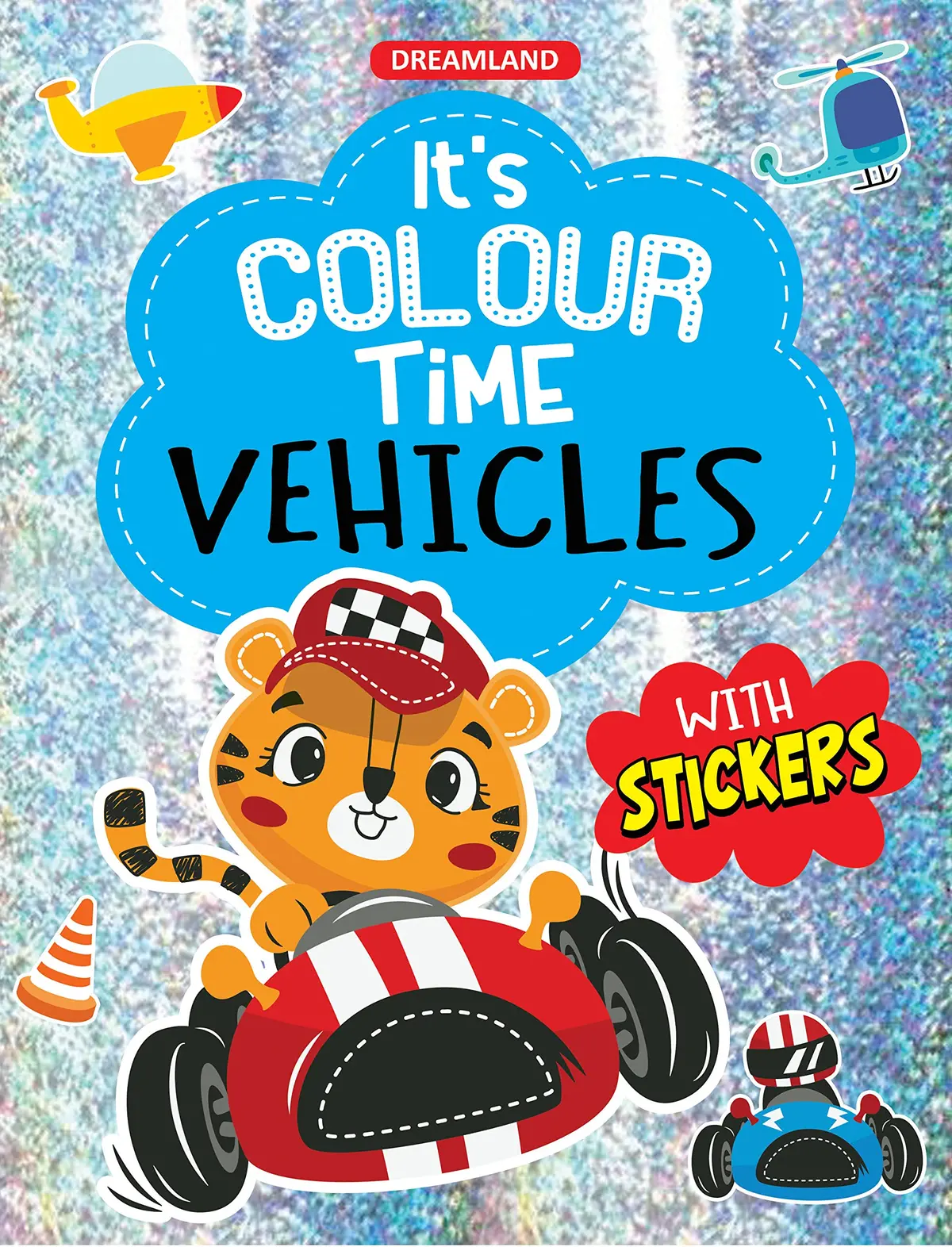 Dreamland Vehicles - It's Colour Time With Stickers - An Activity Book For Kids Ages 3+ 1