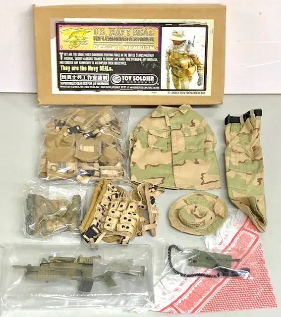 Toy Soldier 玩具士兵工作室 美軍海豹部隊 Us Navy Seal Rifleman / Grenadier Desert Version 沙色 Super Deluxe Gear Set For 1/6 Warrior Figure 配備套裝 軍人兵人公仔專用 (Elt-24-479) 1
