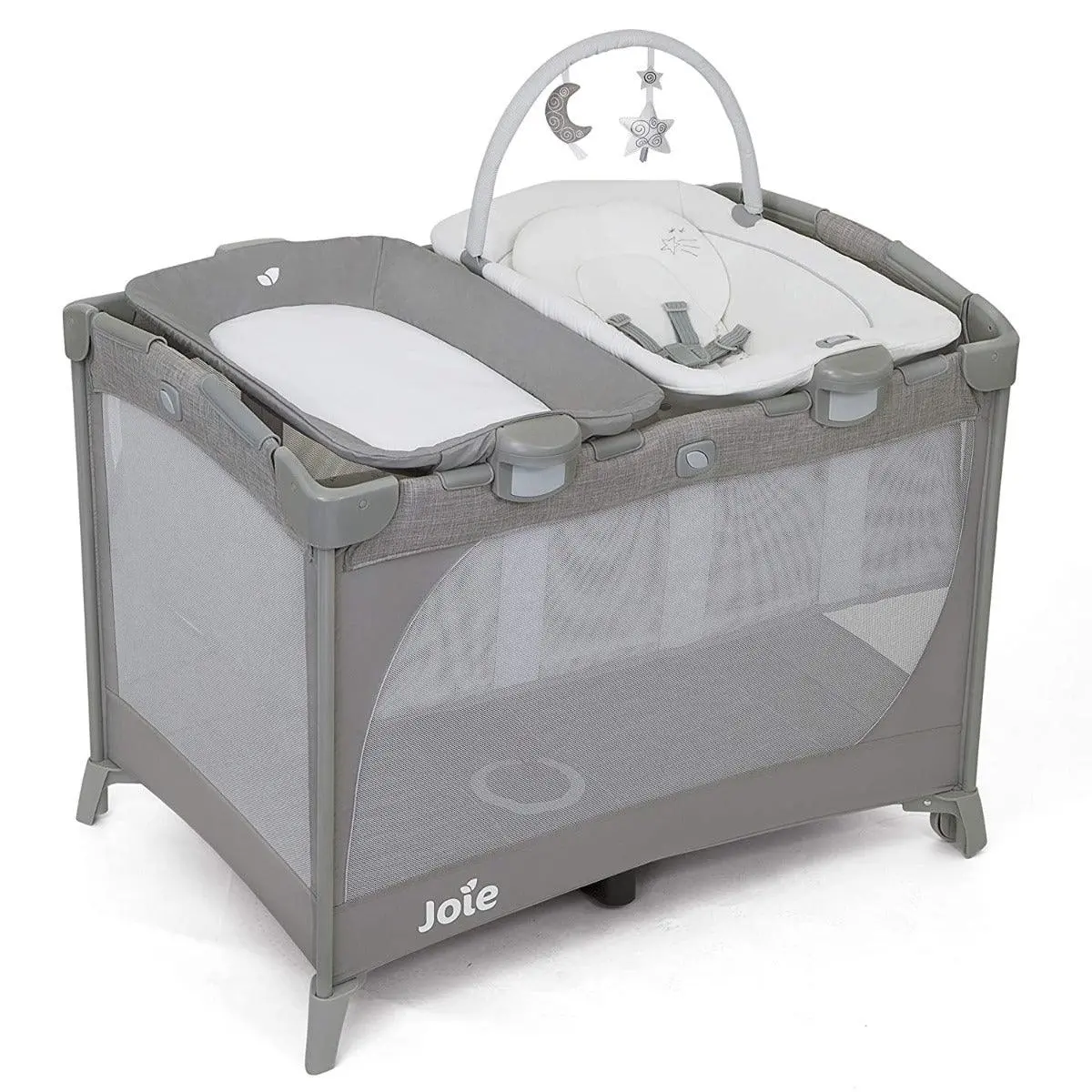 Joie Commuter Change & Bounce Baby Cot Starry Night - Playard For Ages 0-3 Years 1