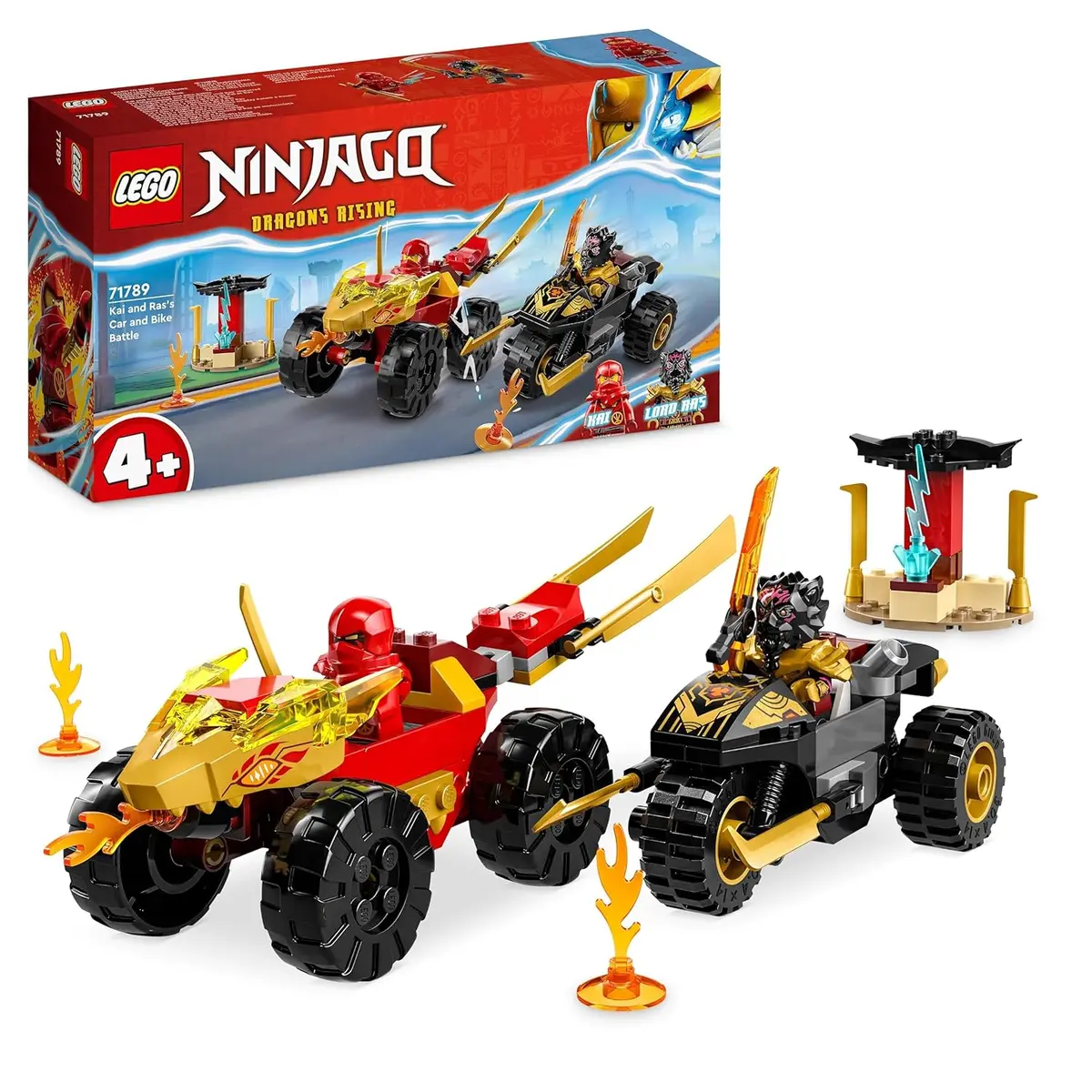 Lego Ninjago Kai And Ras’S Car And Bike Battle Building Kit For Ages 4+ 1