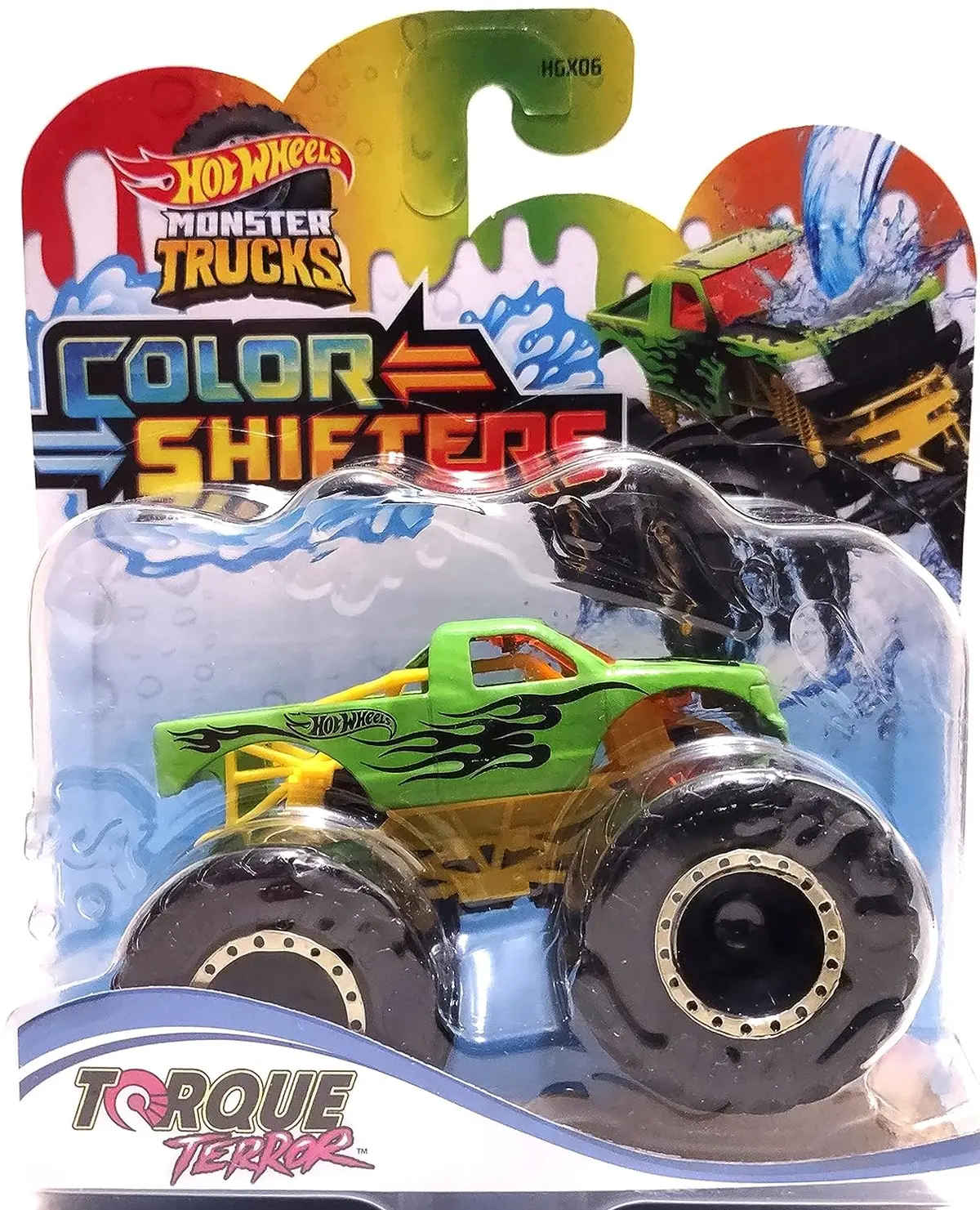 Hot Wheels Color Shifters 1:64 Scale Torque Terror Monster Truck For Ages 3+ (Hmh34) 1